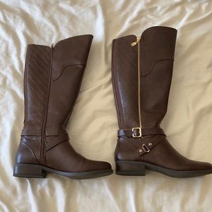Chocolate Riding Boots - Guess - Wide Calf